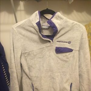 Gray and Purple Pullover!